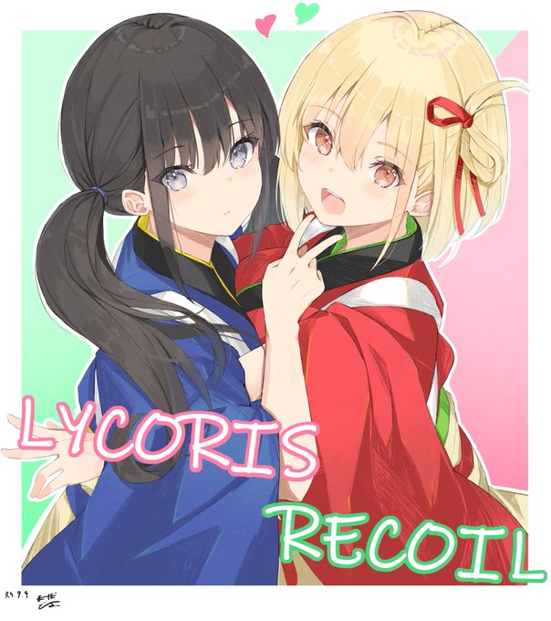 #リコリスリコイル #リコリコ なんか二人が尊くて描きたくなったので 
