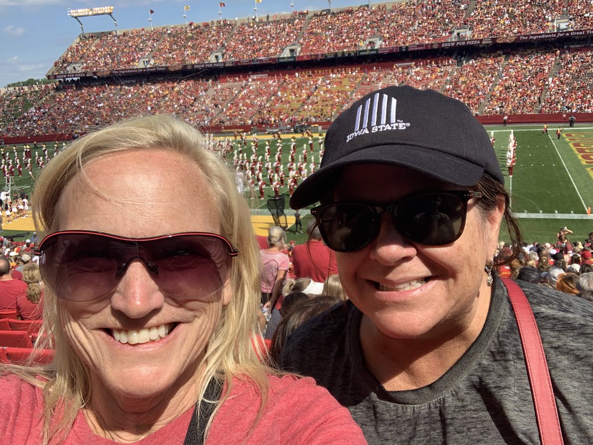 CarolAnnOlson's tweet photo. #CyclOneNation #cyclones Loving the ISU band! https://t.co/8tX39oI8YY