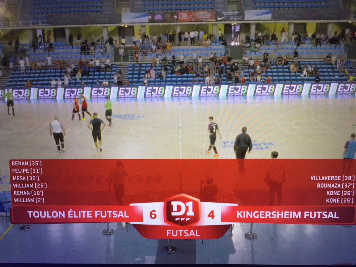 France_Futsal_c's tweet photo. #D1Futsal J1 - Victoire in extremis de @BethuneFutsal sur le champion en titre @ParisSporting (5-4) et succès de @TlnEliteFutsal aux dépens de @KGSFutsal (6-4) ! 
#FCBSCP #TEFFCK https://t.co/PpcJlm7cyH