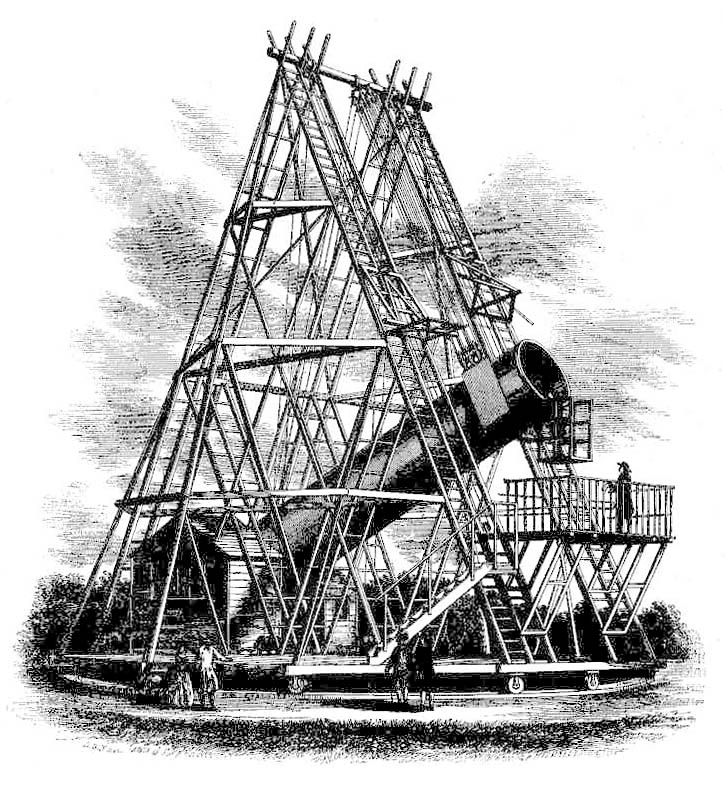 ParsecAstro's tweet photo. Existe una réplica 1:1 del telescopio de W. Herschel en @RObsMadrid y puedes visitarlo. ¡Apuesto a que no lo sabías! 

Con uno parecido, Herschel y su hermana Carolina hicieron grandes descubrimientos hace más de 200 años.

👇👇+ Informaciones aquí 👇👇
https://t.co/kShthpIv7r https://t.co/YSPtOTMk6N