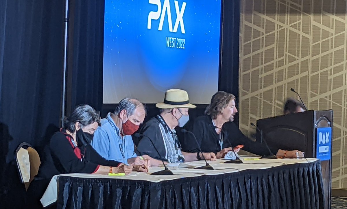 Very serious, very important preparations before the #PAXWest TF2 reunion panel with my favorite cult leaders <a href="/EllenMcLain/">Ellen McLain</a> and <a href="/johnpatricklowr/">John Lowrie</a>