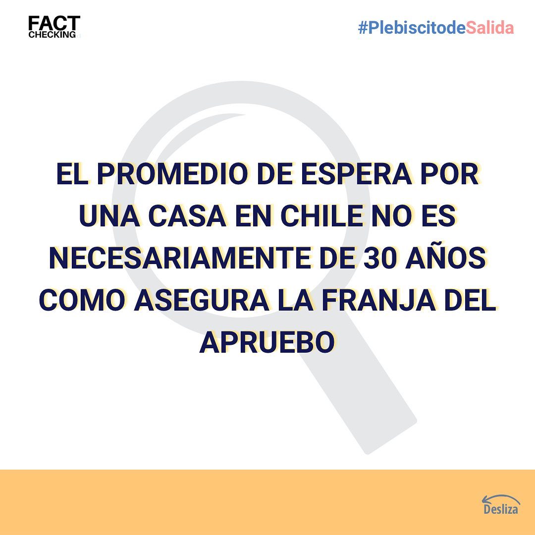 factcheckingcl's tweet image. ➡️No existen cifras oficiales que respalden la espera de 30 años para acceder a una vivienda en Chile. Según datos del Ministerio de Vivienda y Urbanismo el promedio de espera es de 5 a 7 años. 

La verificación completa acá:bit.ly/3Qf2NT8