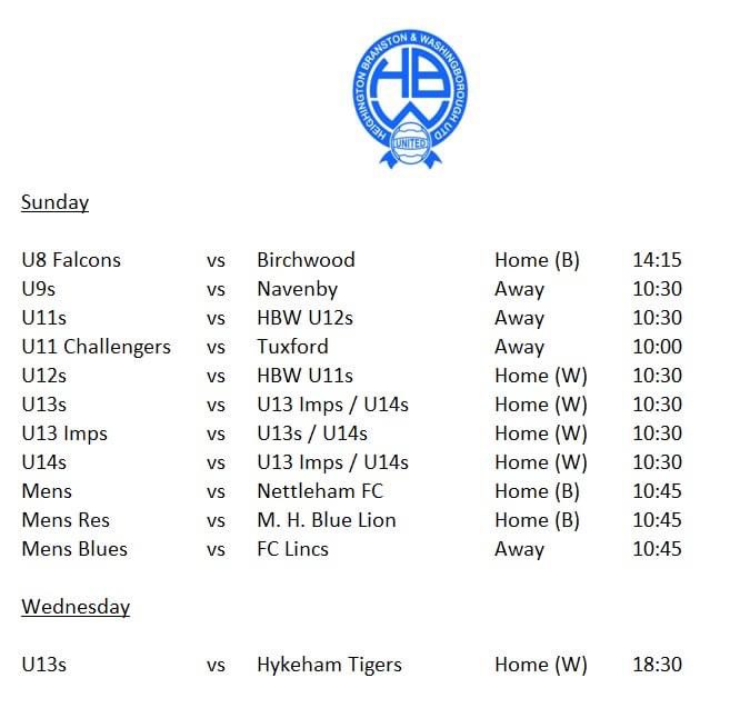 Lots of games tomorrow as we get ourselves ready for the new season which starts for all teams over the next week or two. 

Good luck to all our teams, we look forward to your support for the 2022/23 season! ⚽️🔵⚪️