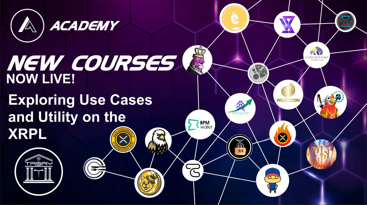 eolasCampus's tweet image. &quot;Exploring Use Cases and Utility on the XRPL&quot; course is now LIVE.

trsryxrpl.com/academy/

A comprehensive look at most of the premier utilities and use cases on the XRPL to date.