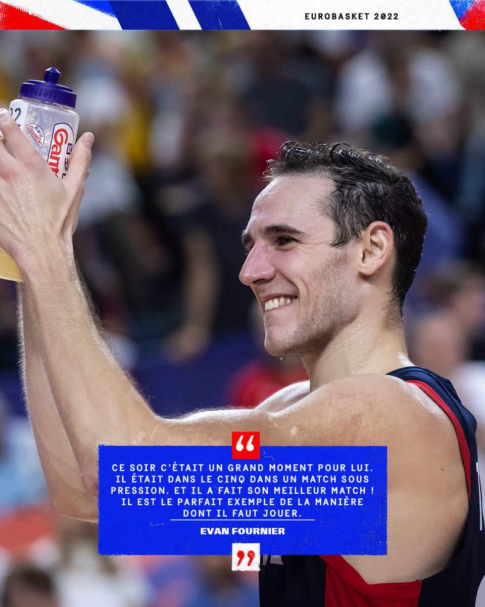 Le capitaine a validé Terry Tarpey 🤜🤛

#TeamFranceBasket | #PassionnémentBleu | #EuroBasket | #LTUFRA