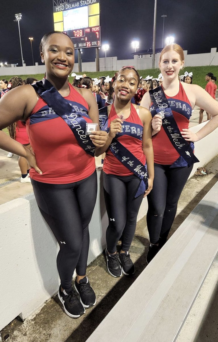 Congratulations to our Panteras of the Week! Dancer: Raegan, New Member: Kyla, Spirit Girl: Madeline ❤️🤍💙