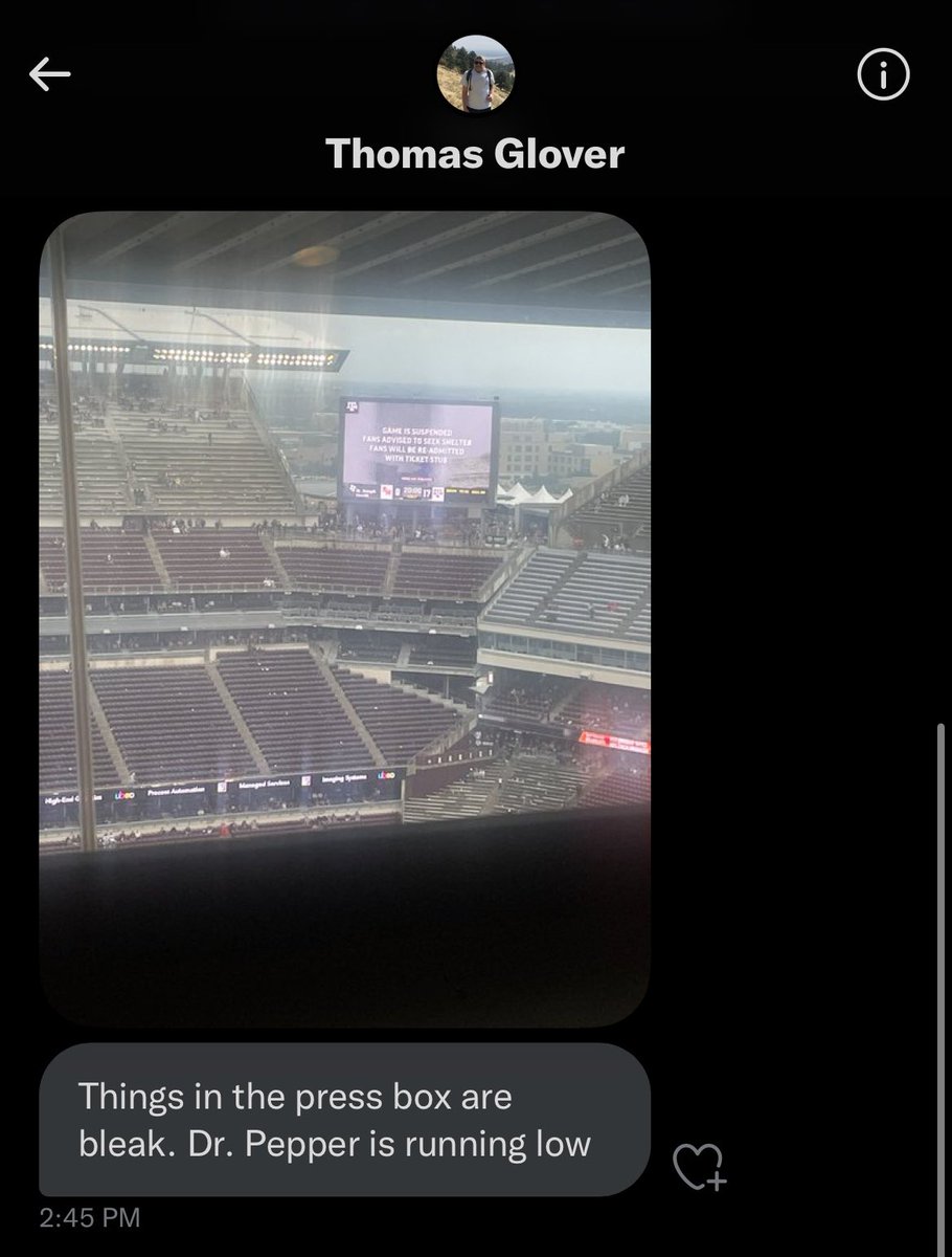 Supply shortages at Kyle Field 😂