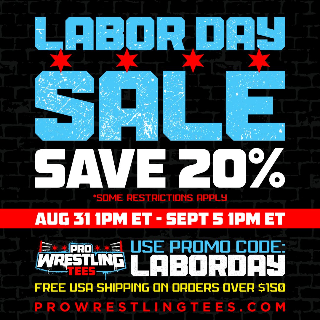 PWTees's tweet photo. Jon Moxley - "Crimson Mask" | Now Available At https://t.co/KpBxuaWf8x
https://t.co/FhcfxY9Whc Labor Day Sale
SAVE 20% + FREE USA Shipping On Orders Over $150
SALE ENDS MON, 9/5, 1PM ET
USE PROMO CODE: LABORDAY
@JonMoxley @AEW #AEWUndisputedChamp #PWTeesSale #Save20Percent https://t.co/yTqWmtHoOf