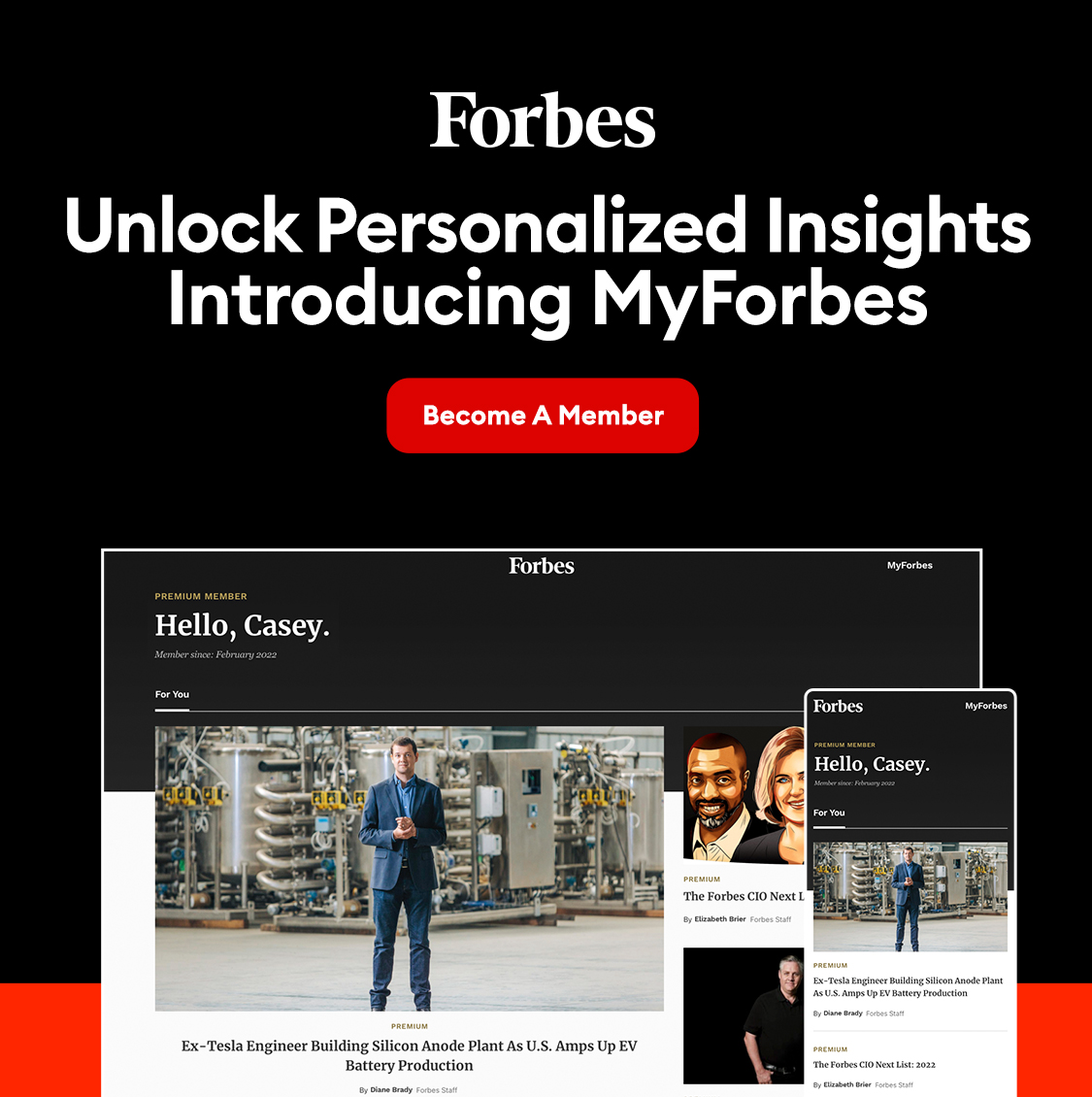 A Forbes experience just for you. Become a member to access MyForbes, a ...