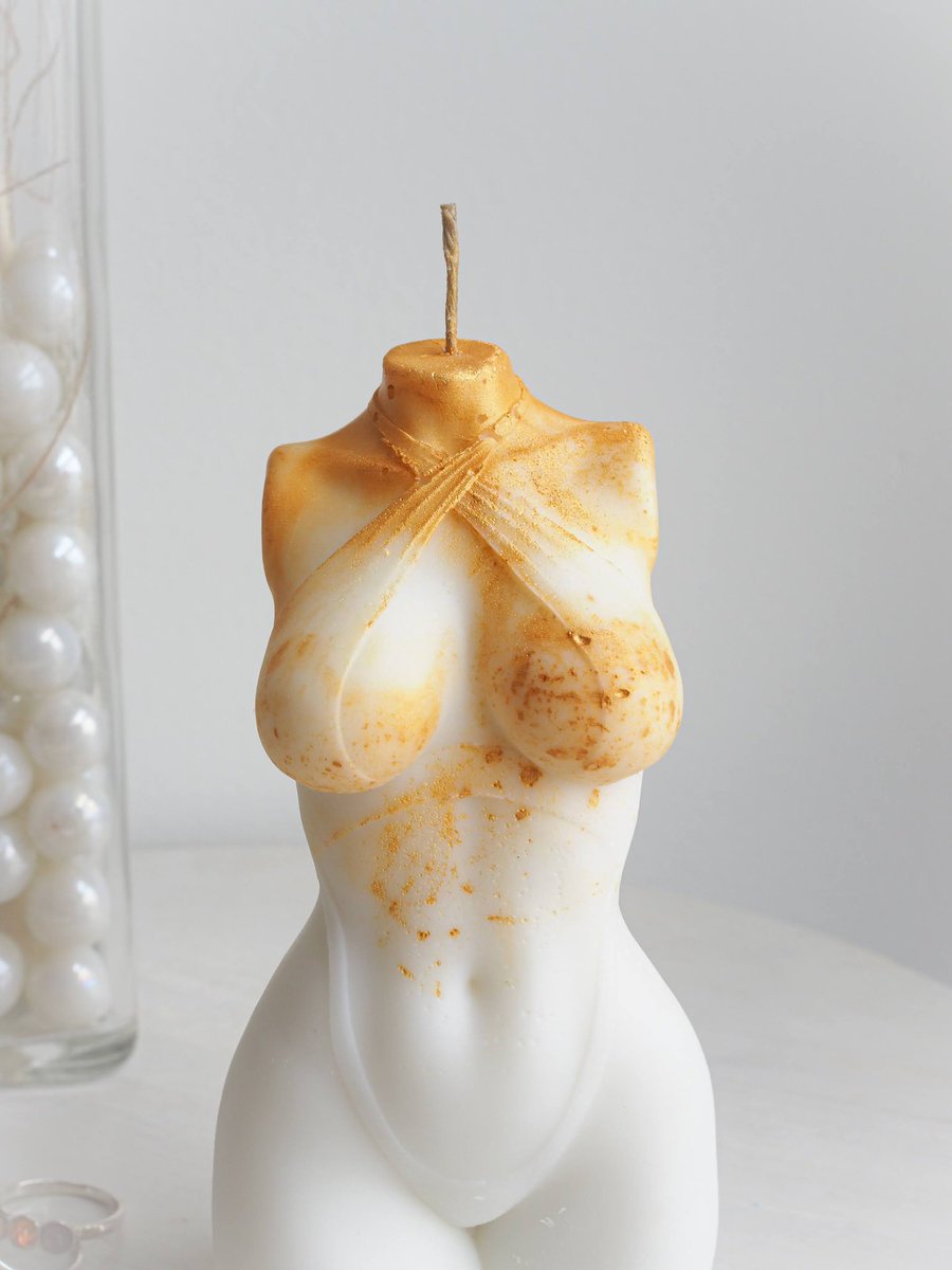 White &amp; Gold Body Candle base
Build-A-Body-Candle
Build Your Own on my website and have fun!