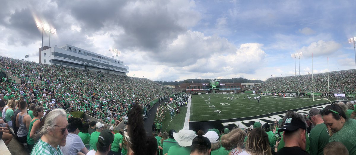 JakeFlatley's tweet photo. Back from vacation rested, tanned and ready for the @HerdFB season. Live from the Joan! #WeAreMarshall https://t.co/pijCQWtGU6