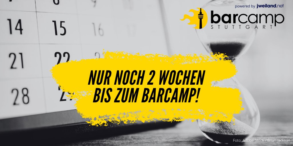 bcstuttgart's tweet photo. Es sind gerade mal noch zwei Wochen bis zum Barcamp Stuttgart! Hast Du Dir schon Dein Ticket und damit Deinen Platz gesichert? Je eher ihr bestellt, desto leichter können wir planen. DANKE!

Hier geht es zur Anmeldung: https://t.co/w7mG3CcWxh #bcs15 https://t.co/SqB6k6XsV5