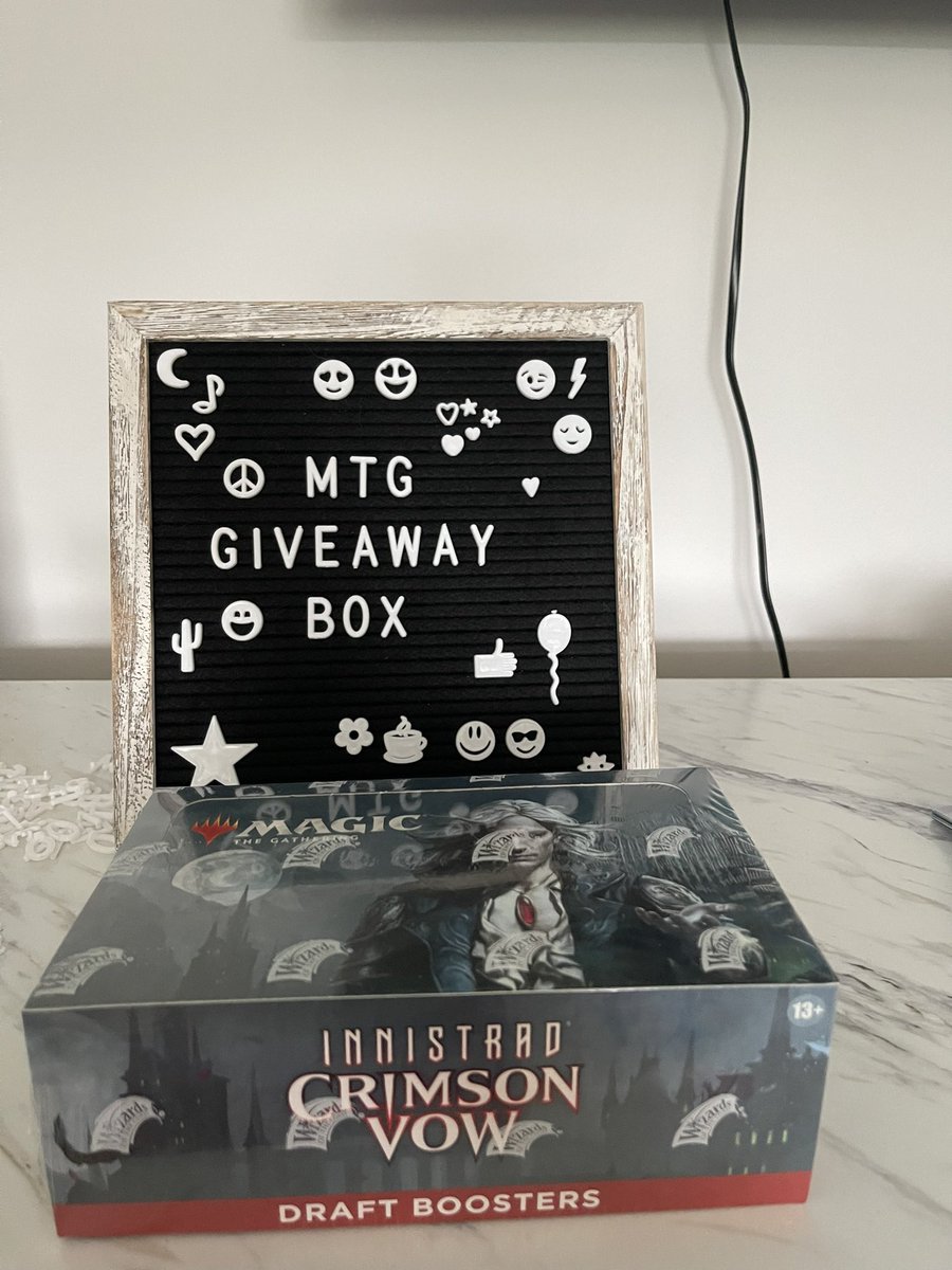 MythicMeebo's tweet image. 💜 First Giveaway Ever! 💜 I have a draft booster box of Crimson Vow to give away to the community 🥳 

Rules:

- Follow Me, RT &amp;amp; Like this post! That’s it! 😎😎😎 I’ll decide the winner at 22k followers! 😘 GLHF