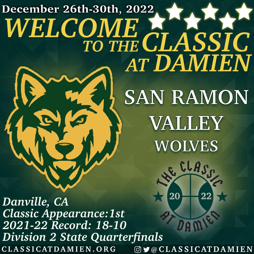 ClassicAtDamien's tweet photo. 🚨TEAM ANNOUNCEMENT🚨
The Wolves, who lost to State D-II champ Elk Grove in the Northern Regionals, return one of the state’s best guards in Parker McClaughry (@pmcclaughry2) and two top juniors in Seamus Deely and Will Ambridge. 🏀 https://t.co/cfjV9wq9TK https://t.co/8G5k6TLws6