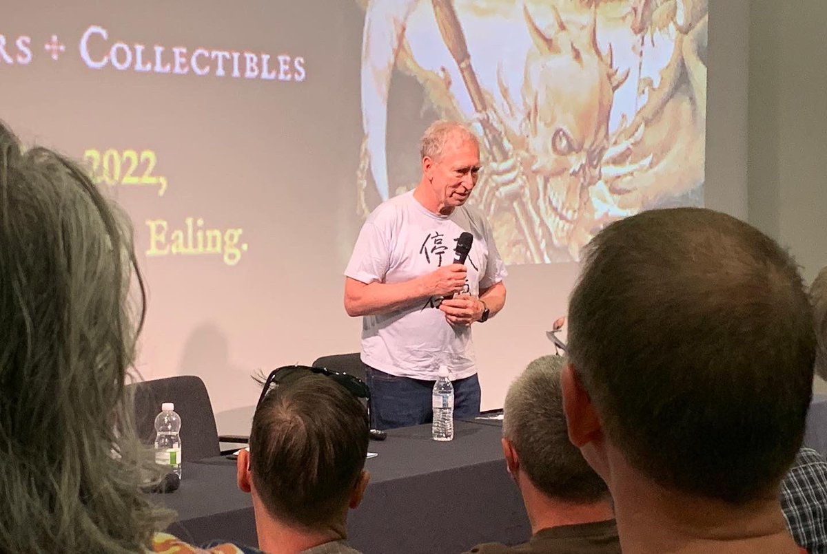 penntapus's tweet photo. Joyous day at Fighting Fantasy Fest 4! Spent time in a space full of people who love a nerdy thing you also love - a wonderful gift. Heart full. So lucky. Amazing authors and artist who are so gracious, passionate, and accomplished #fffest4 https://t.co/tap5G9di9g