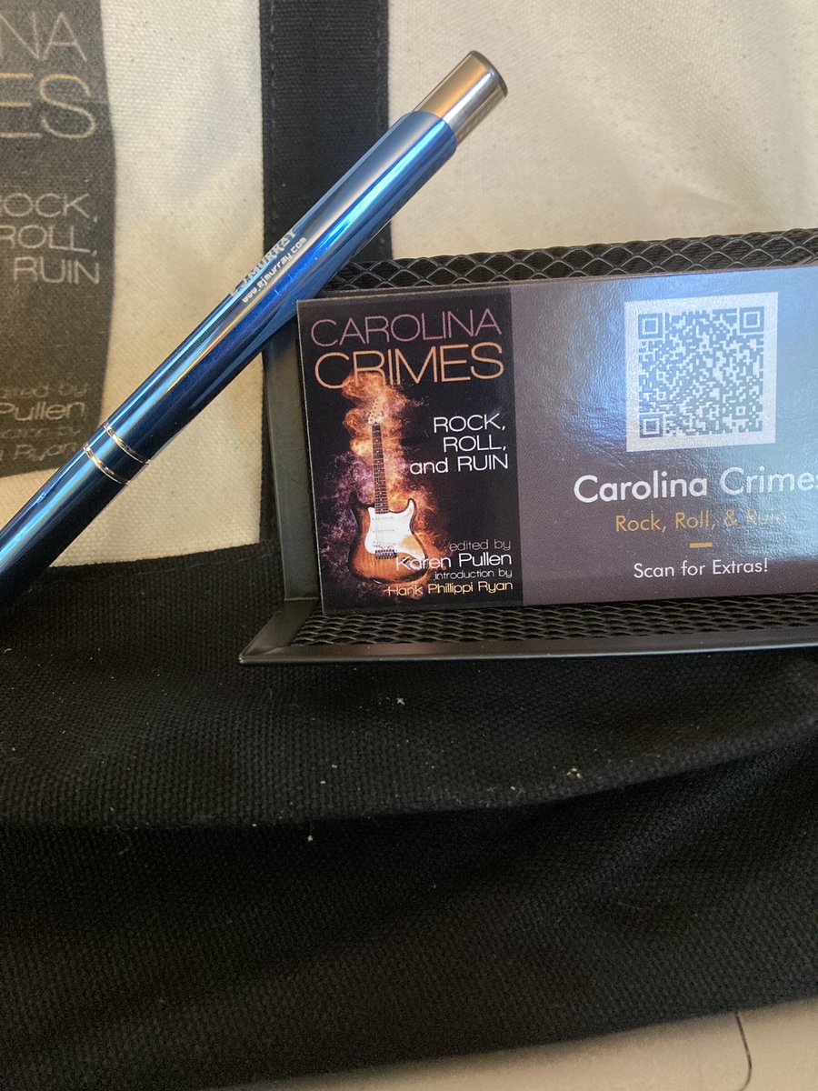 TEjmurray's tweet photo. Book Swag! Check out the website by scanning the QR code! https://t.co/6lRSk64w08