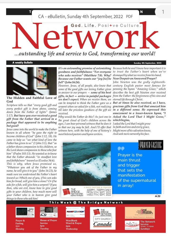 TheBridgeNetCA's tweet photo. @FrancisMadojemu @Softsteel @IbYIf @tajayiope @seunopadare @segunakredot @betaservio @tommiebanji @iambabateye @adoraservio @mopadeola The Bridge Network, Bulletin 4th September, 2022. Do have a great Sunday & a great week ahead.
#TBN #OutstandingLife&ServiceTransformingOurWorld https://t.co/d1yFTf0Jfe