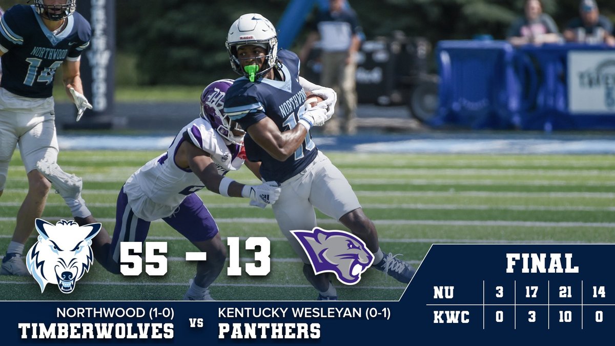 1-0!!! #RollTimbys🐺
Spreading The Wealth: @The_WOOD_FB Gets First Win Of The GMAC Era Versus KWC, 55-13 bit.ly/3wU3Ktd