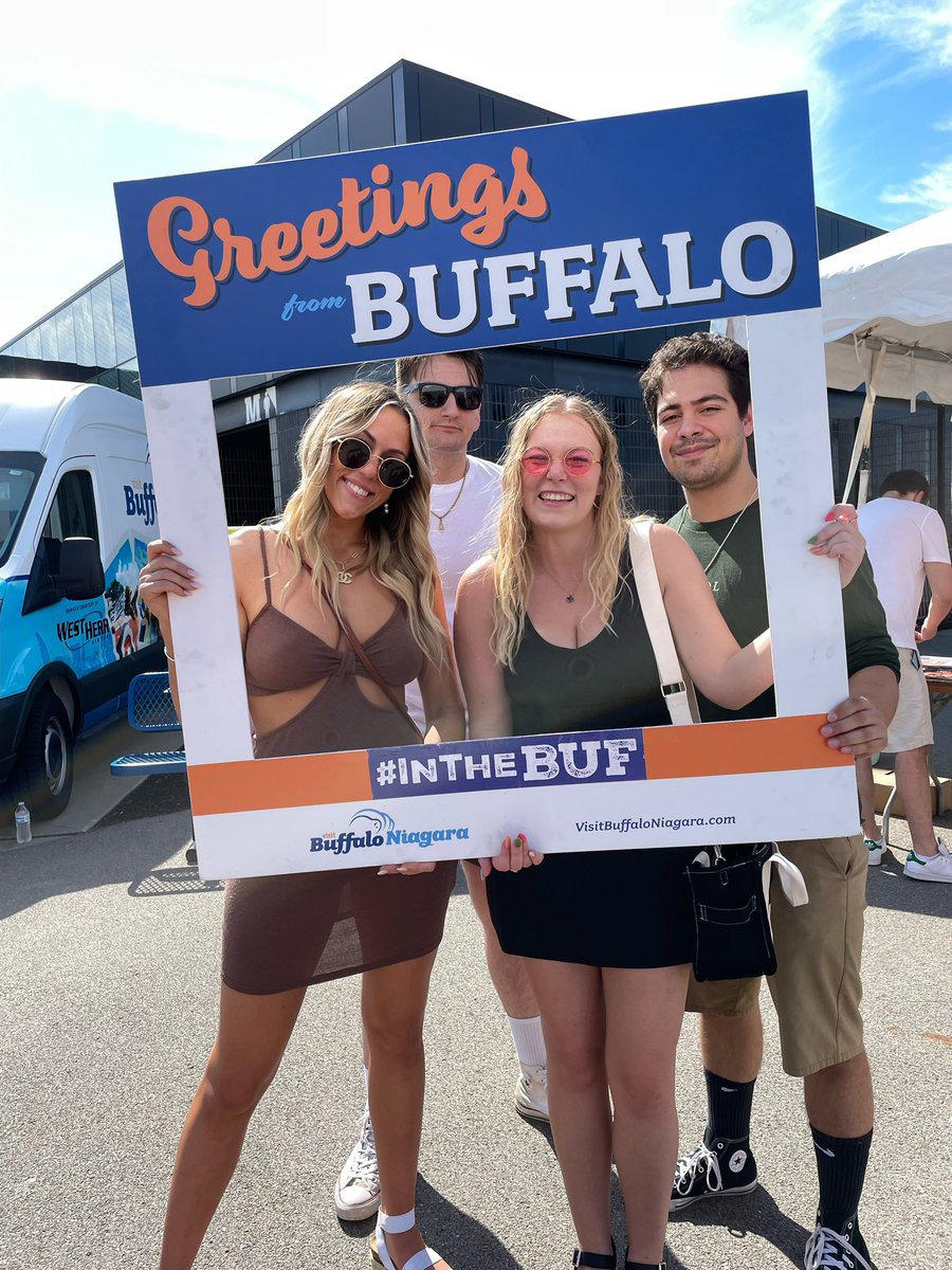 VisitBuffalo_'s tweet photo. From faraway places, like India, Turkey, Germany, the UK, and states across the US, wing lovers have united at Highmark Stadium for the @Wingfest.
If youโre visiting the festival this weekend, shout out where youโre from!
๐
#InTheBUF #WingBUF https://t.co/UJcRVIlfb7