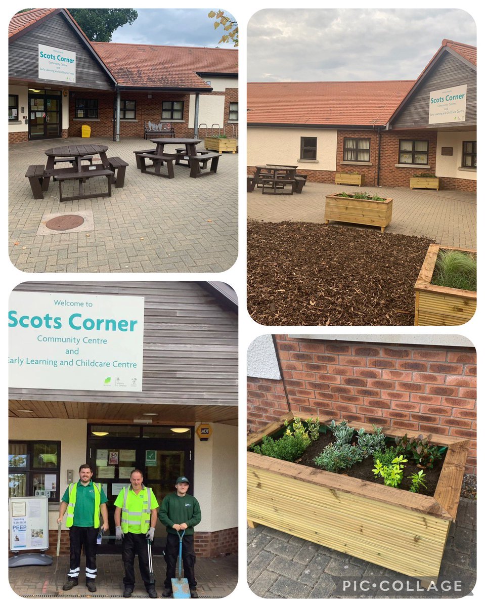 Delighted to have completed the renovation to the front area of 2Scots Community Centre and @ScotsEarly. Building painted, over grown area cleared and barked, planters made and filled with sensory plants. All completed by @coopuk and our amazing contractors. #itswhatwedo