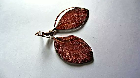 OrganicDesign5's tweet photo. In the minouette shop: Autumn leaf dangle earrings, real leaf Gold jewelry Maroon earring, Organic drop jewelry gift, Leaf gift for women, Resin Burgundy earrings by OrganicDesignNL at https://t.co/4yBEtHKRkM https://t.co/w0zoh6A1hb