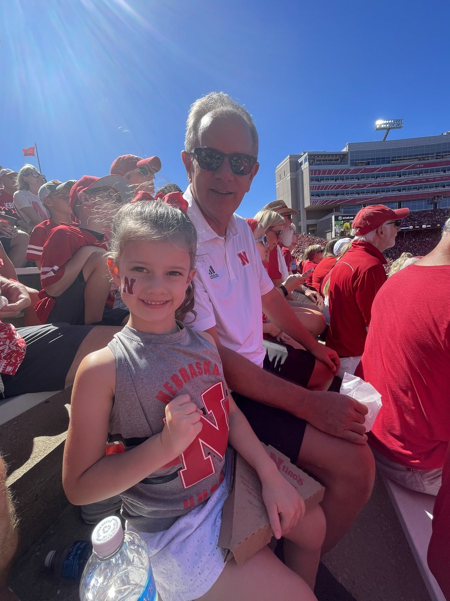 _mrsjohansen_'s tweet photo. This little babe’s first Husker game!! #Huskers #almamater https://t.co/deXwhcvlQu