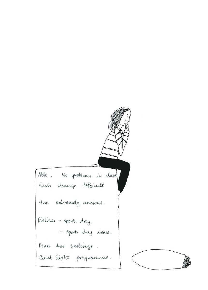naomicfisher's tweet photo. "Mum is extremely anxious".  When things go wrong for children, and they are distressed, it's not just their behaviour which is observed.  Parents get assessed too. This is what families tell me happens (with @_MissingTheMark). 1/ https://t.co/wZFEbbBfyG