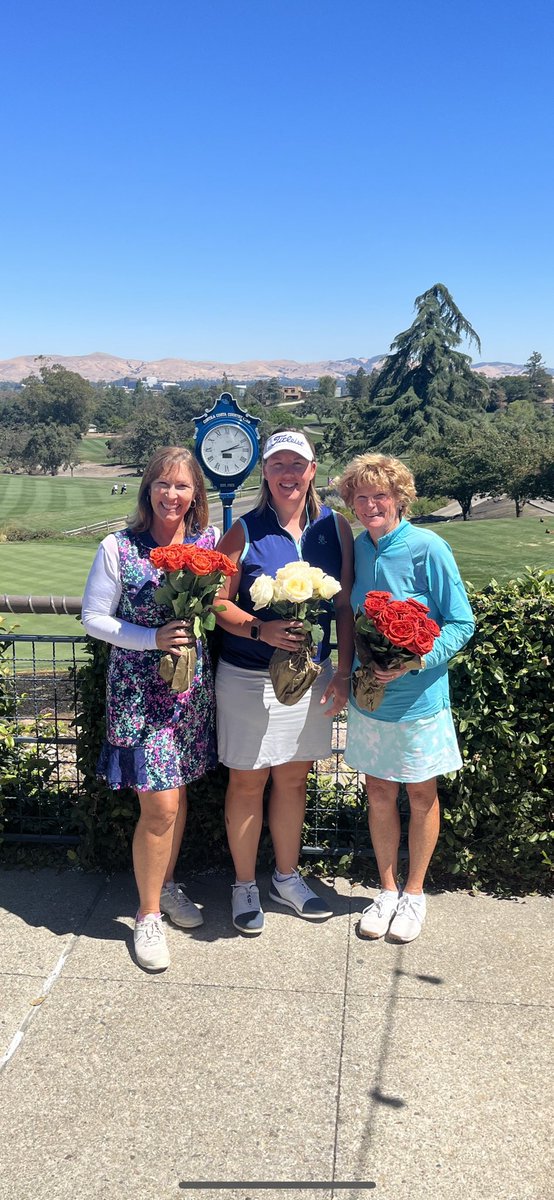 Congrats to Kristen Mulenburg for winning her second straight WGA Championship held at the Club last week! 🏆 

Also a round of applause to Marianne Flatland (Low Net) and Karen Cramer (2nd Low Gross) for their performances in the tournament as well. Excellent job ladies!