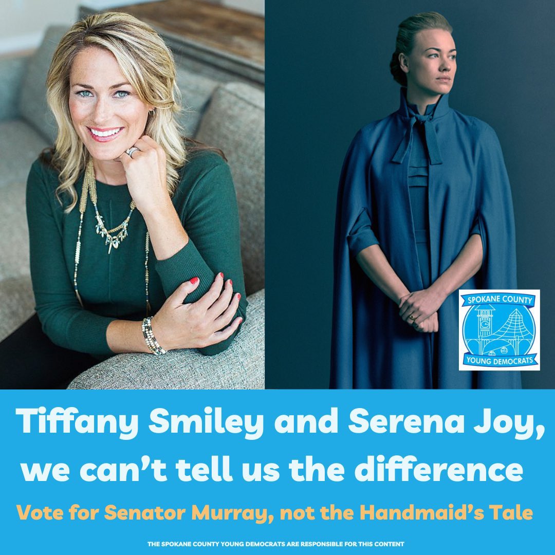 BB_55415's tweet photo. #ReElectPattyMurray Tiffany Smiley is a ghoul, campaigning on her vulnerable husbands back. #LowQualityCandidate https://t.co/w9VTGpEGp1