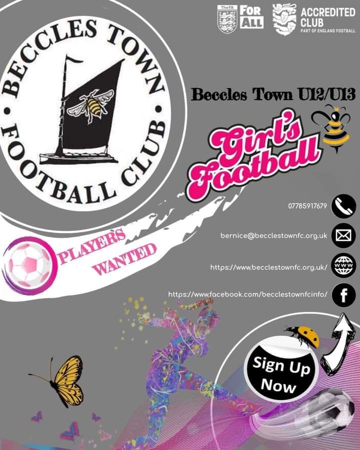 💥 "I'm so proud of myself" 💥

This is what I heard one of the girls say today during our first <a href="/BecclesFC/">Beccles Town FC - Mens</a> U13 Girls game 🤍🖤

So she should be, as should they all, what a brilliant team 🙌

Thank you <a href="/gorlestonfc/">Gorleston Football Club</a> U13 Girls for today's match, you've got a great group there 🤝