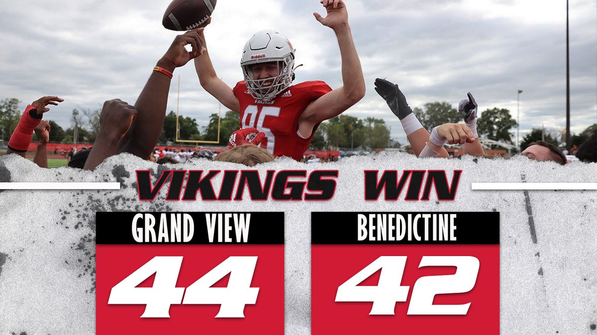 🏈| VIKINGS WIN | GV 44 - BC 42 

Nathan Hamilton seals the deal for the Vikings, with a 52-yard field goal to send us to 2-0 🤩