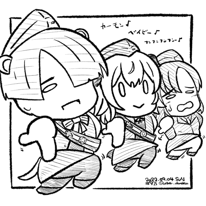 ラクガキおじさんの朝は早い。おは カーモン ベイビー リベリオン#art #illustration #drawing #絵  #お絵かき #イラスト #絵描きさんと繋がりたい #イラスト好きさんと繋がりたい #夏の創作クラスタフォロー祭り #L_witch  #ルミナスウィッチーズ #つながルミナス 