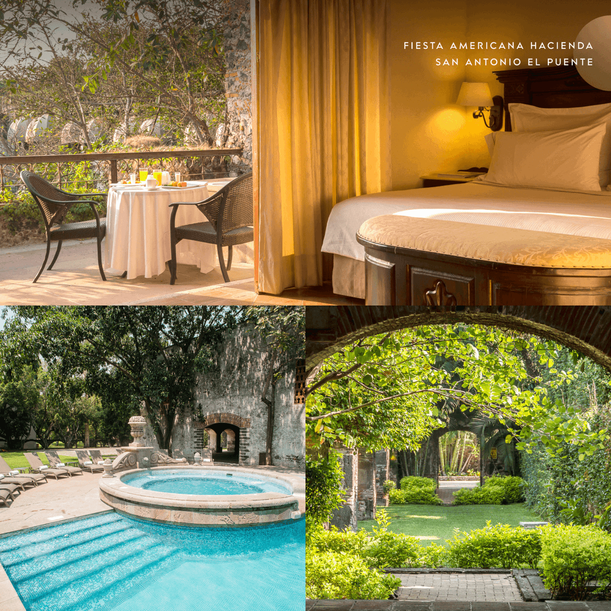 fiestarewards's tweet photo. ¿Te imaginas despertar en una hacienda mexicana así de increíble? Descubre el encanto de Fiesta Americana Hacienda San Antonio el Puente con tus puntos #FiestaRewards. https://t.co/SUgdragXy7