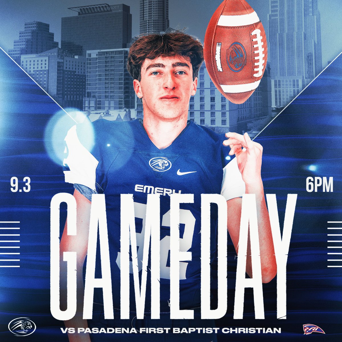 Game Day!!  Jaguar Football hosts Pasadena First Baptist at Home 6:00.  Ready for the Helfman Hecklers to bring the energy tonight!!  #SetTheStandard #JagNation