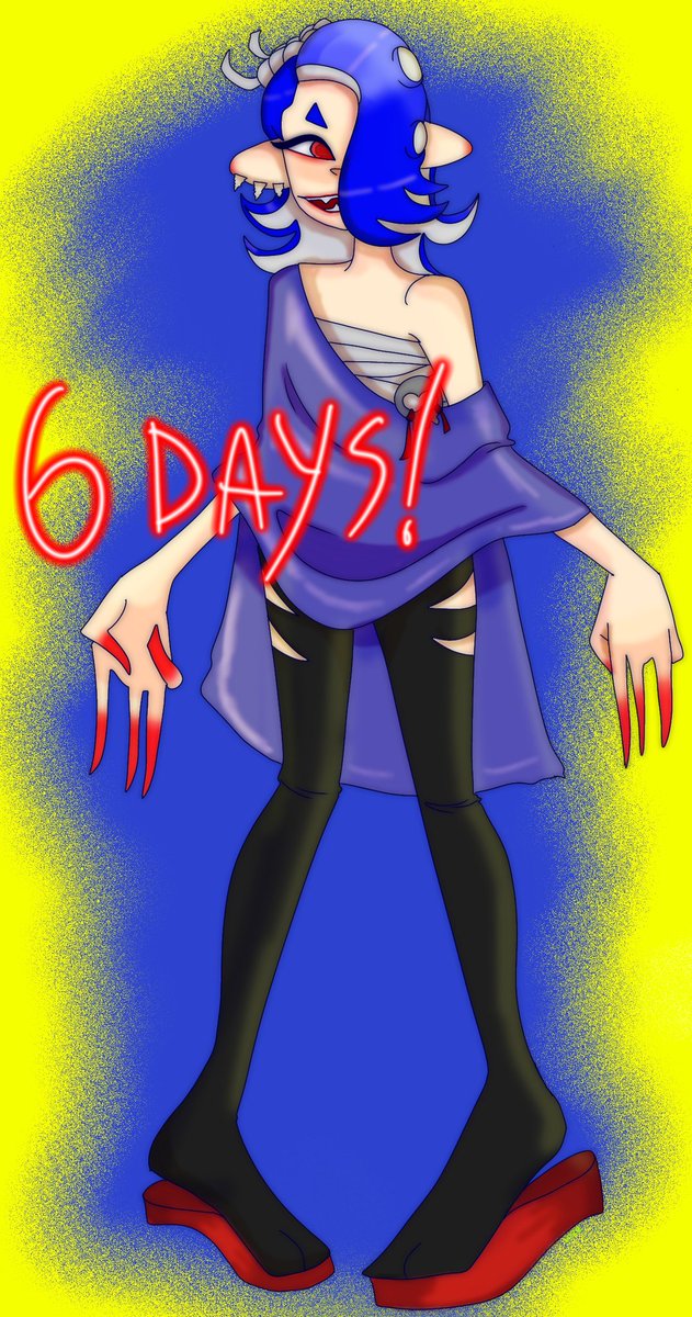 CAKEIMP's tweet photo. SIX DAYS LEFT!!! #Splatoon3 https://t.co/YBeXX5KOmP