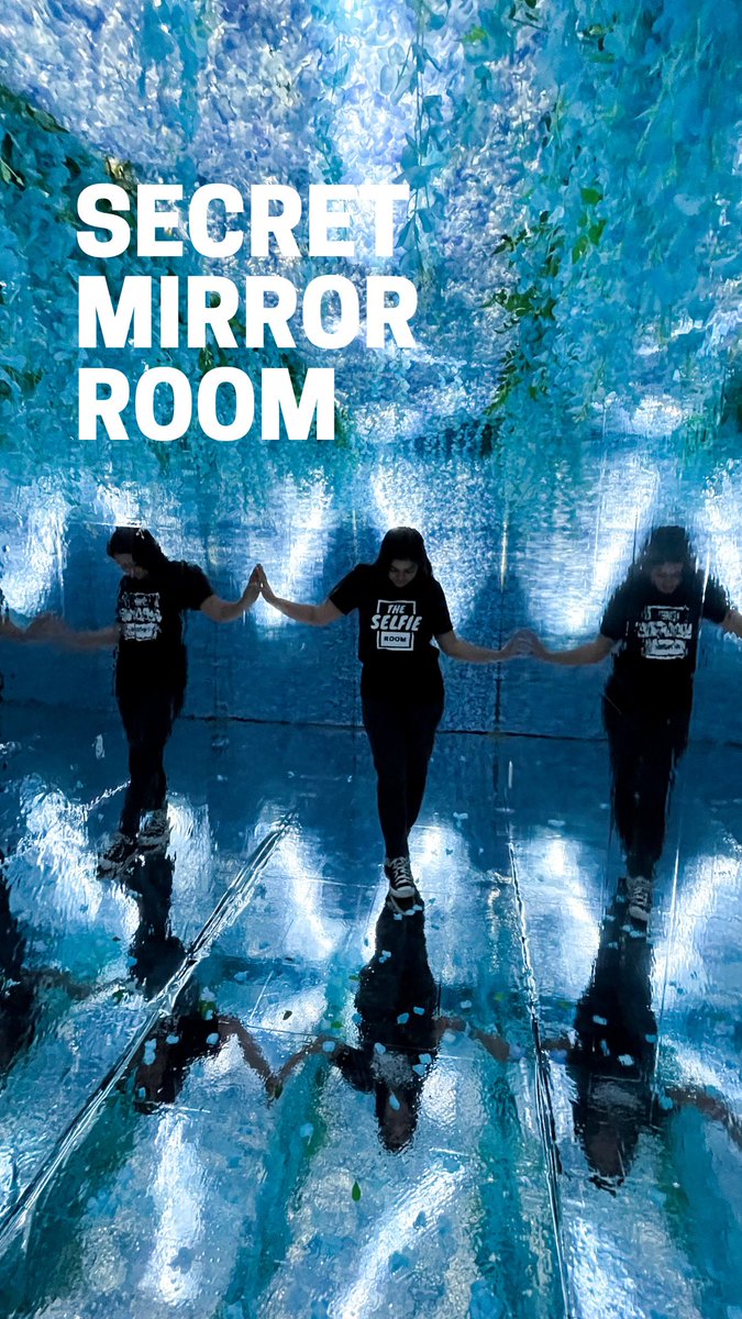 TheSelfieRoom's tweet photo. New Room Alert at The Selfie Room St Louis - Secret Mirror Garden Room - definitely a really cool room! https://t.co/cRHySMqQBo