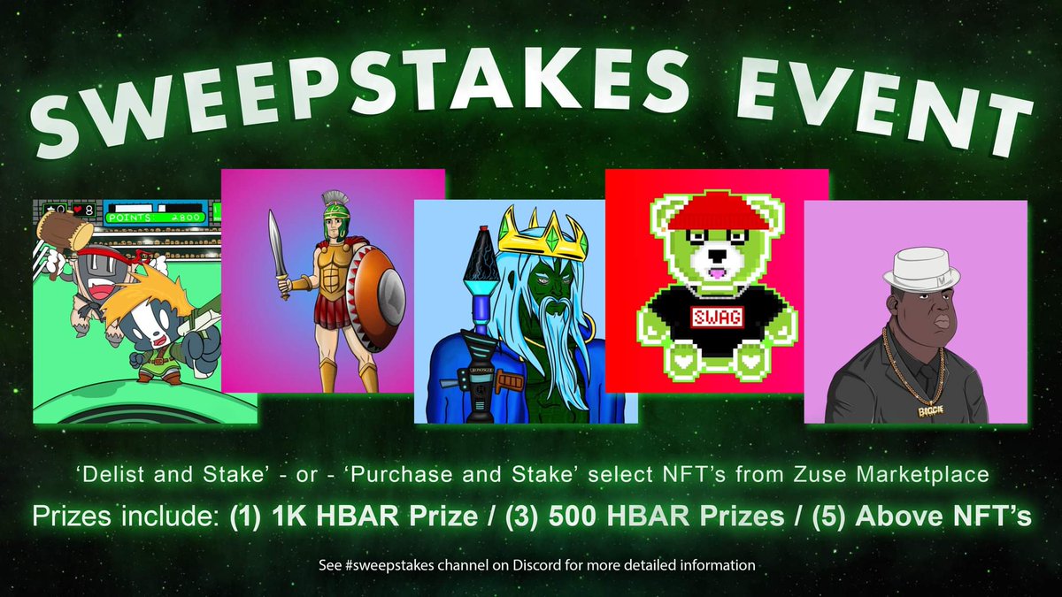 zombies_meta's tweet photo. SweepStake event!!
Check out discord for details in Sweepstake Proof channel!!
Giving away hbar and nft prizes belowβ¬οΈβ¬οΈβ¬οΈ
#pandavision by @CryptoPandasNFT and @METAVISIONx, @hedera300 @GodsOfHedera @TeddybarNFTs and @DeadPoetsNft #NFTs!!!
#HederaHeatWave
#Sweepstake #hbar https://t.co/FTnpv4tvUB