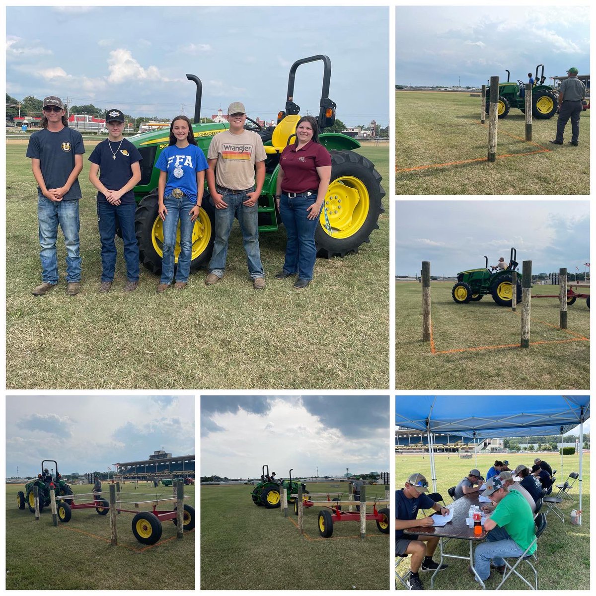 MarylandFFA's tweet photo. Last Thursday at the state fair we held our state tractor driving contest! We would like to congratulate all our members that competed last Thursday! We also would like to  wish Patrick good luck as he competes in the tractor driving contest at The Big E! https://t.co/2XNqffvfHI