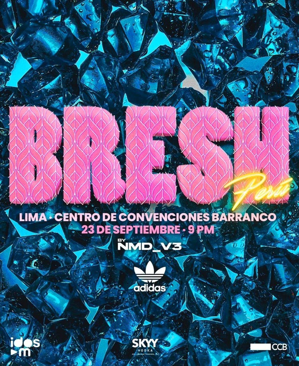 paseblanco's tweet photo. #Evento | ¡La @fiestabresh en Lima! 🇵🇪
Uno de los eventos más esperados vuelve al Perú. 

📆 Viernes 23 de setiembre
🕘 9:00 p.m.
📍 Centro de Convenciones Barranco
🎟️ https://t.co/bYlnTkfD54

#PaseBlanco #Bresh #FiestaBresh #BreshLima #BreshPeru #fiesta https://t.co/nrribJXl2X