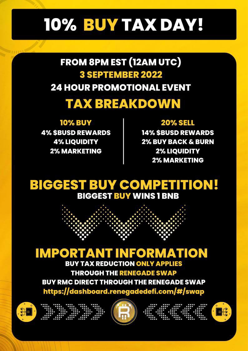 <a href="/GollumsGems/">GG</a> we don’t want your community who have backed us so strongly to miss out on this one.
Get yourselves a big bag at discount and sit back and let a readymade revenue generating ecosystem fill your wallets with BUSD rewards!
<a href="/BrisketCrypto/">BRISKET CRYPTO 👉 Let's Get This Crypto! 😎💲</a> <a href="/6BillionPeople/">The World</a> <a href="/cryptocom/">Crypto.com</a>
