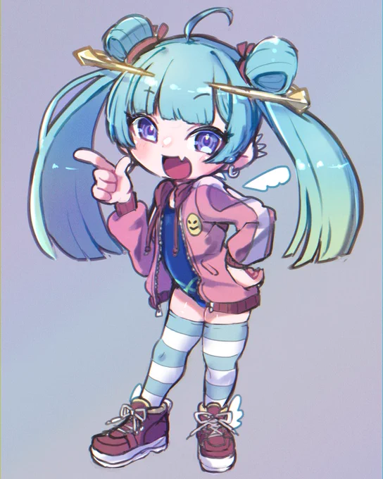 おバカなポンコツ堕天使のライチちゃん数年前からいた子を改めてデザインし直しました#オリキャラ #originalcharacter 