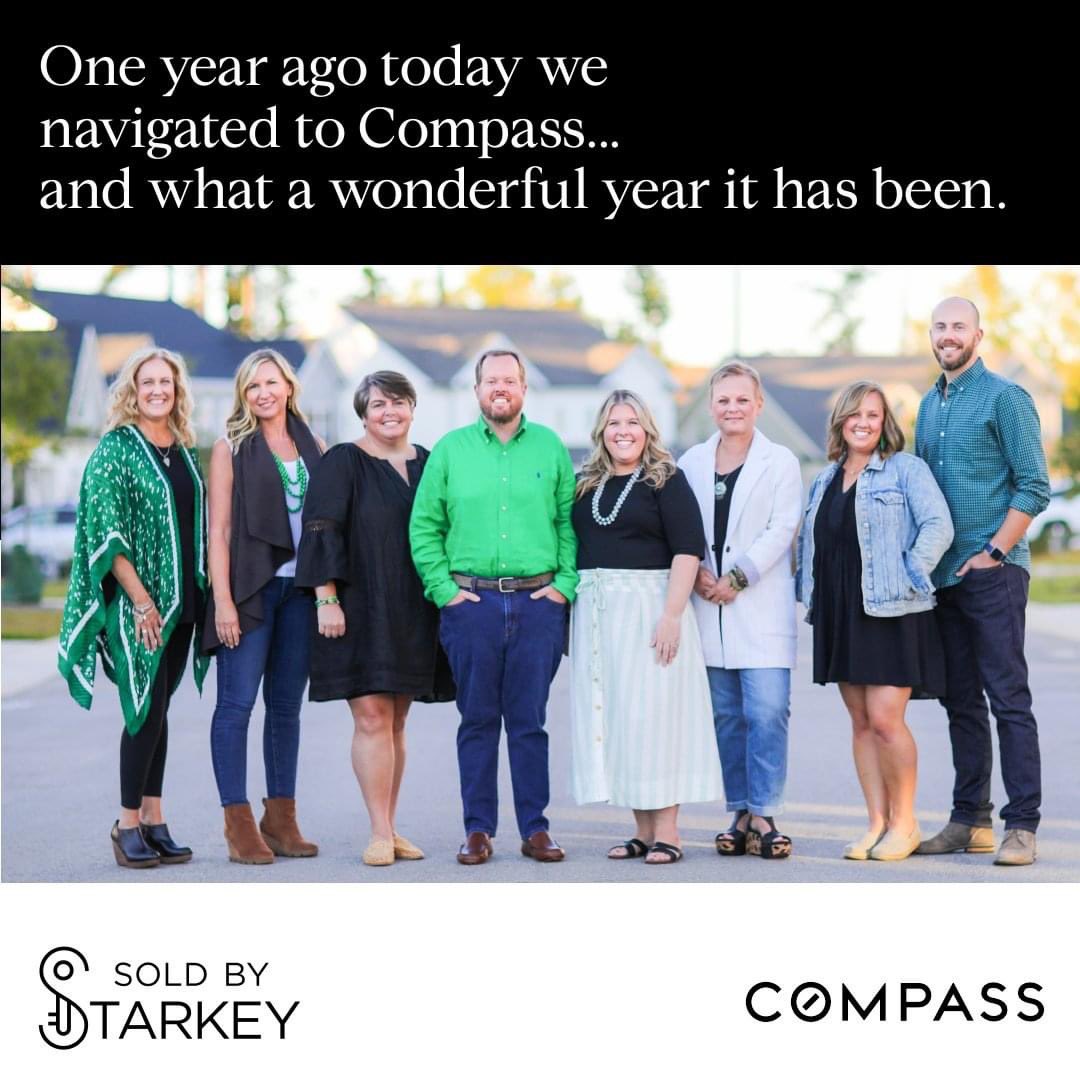 SoldByStarkey's tweet photo. One year ago today we made a big, big decision.  On nearly each of the 365 days that have since passed, we've been reminded why it was the right choice for our team and our clients.  🖤🤍💚 https://t.co/eUPhb42Djq