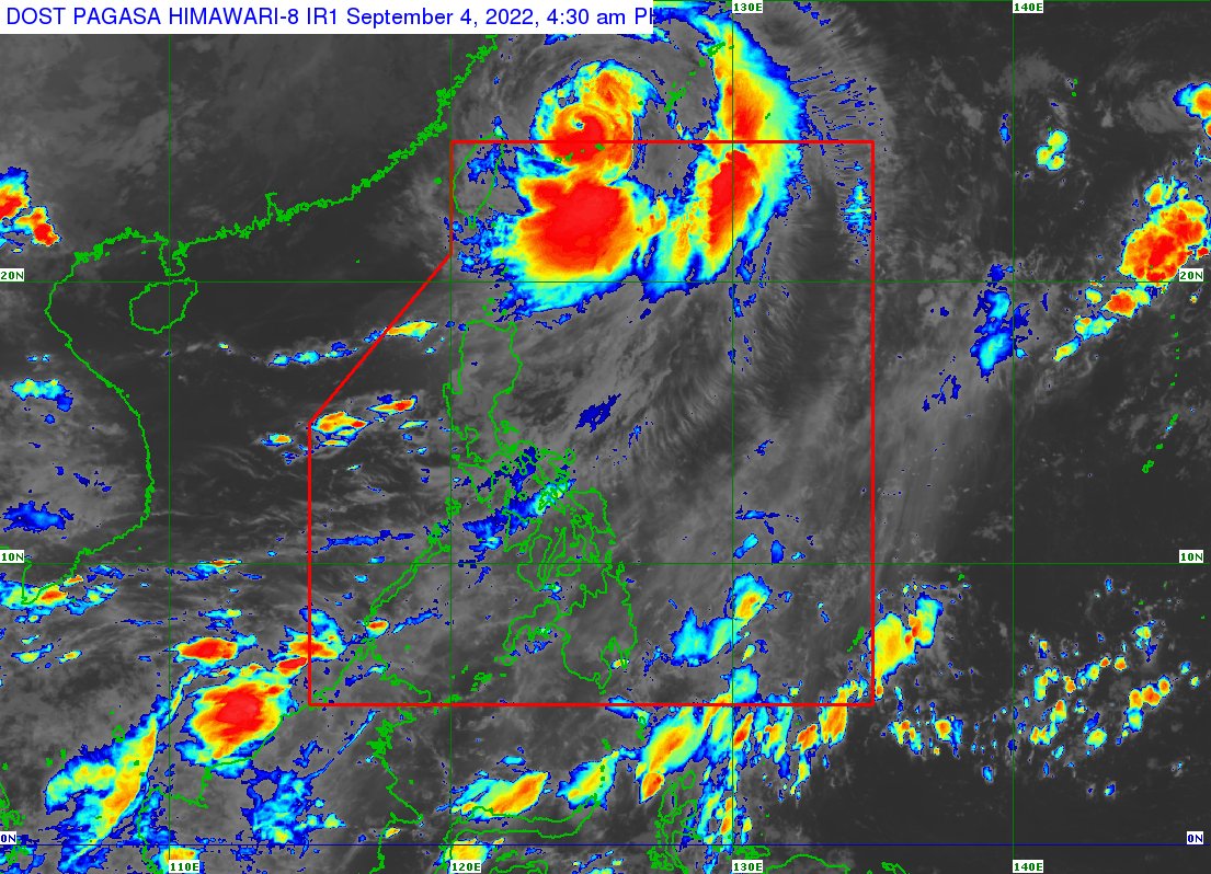 dost_pagasa's tweet photo. TROPICAL CYCLONE BULLETIN NO. 14F
Typhoon “#HenryPH” (HINNAMNOR)
Issued at 5:00 AM, 04 September 2022

TYPHOON “HENRY” TURNS NORTH NORTHWESTWARD OVER EAST CHINA SEA AND IS NOW OUTSIDE THE PHLIPPINE AREA OF RESPONSIBILITY

Link: https://t.co/XZGYRmTEqL https://t.co/tbQfKlJwO2