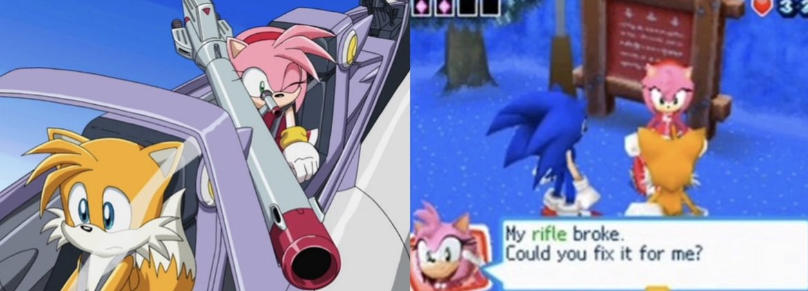 Sonamy Channel On Twitter Amy Can Use Bazookas Rifles Besides