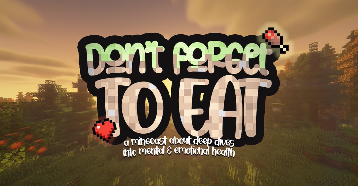 imthe24k's tweet photo. I want to start booking guests for my Minecast #DontForgetToEat
Who’s interested in playing Minecraft and talking about mental and emotional health while we work together to build something beautiful, or chaotic.
DM me :) https://t.co/u3BqVnpavL