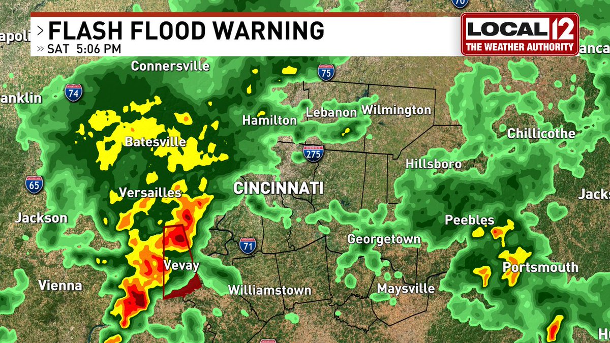 A Flash Flood WARNING has been issued for Carroll, Switzerland, Ohio until 9/03 8:15PM. NEVER drive across a flooded road! Please visit local12.com/weather for the latest radar and to download the Weather Authority App.