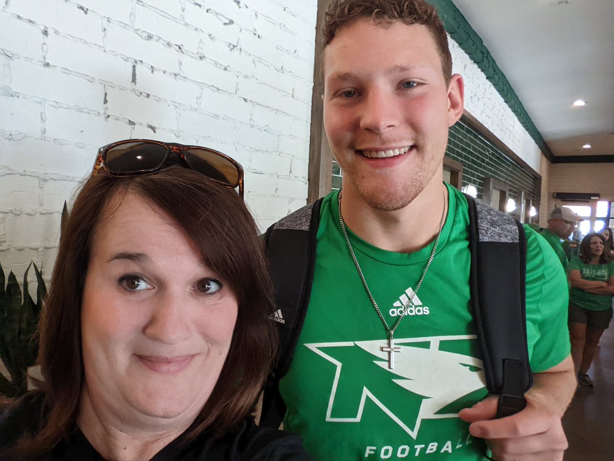ndtechgal's tweet photo. This dude just scored a TD! So proud of you @AdamZavalney ! #39 #myund https://t.co/kkss5JoZY7
