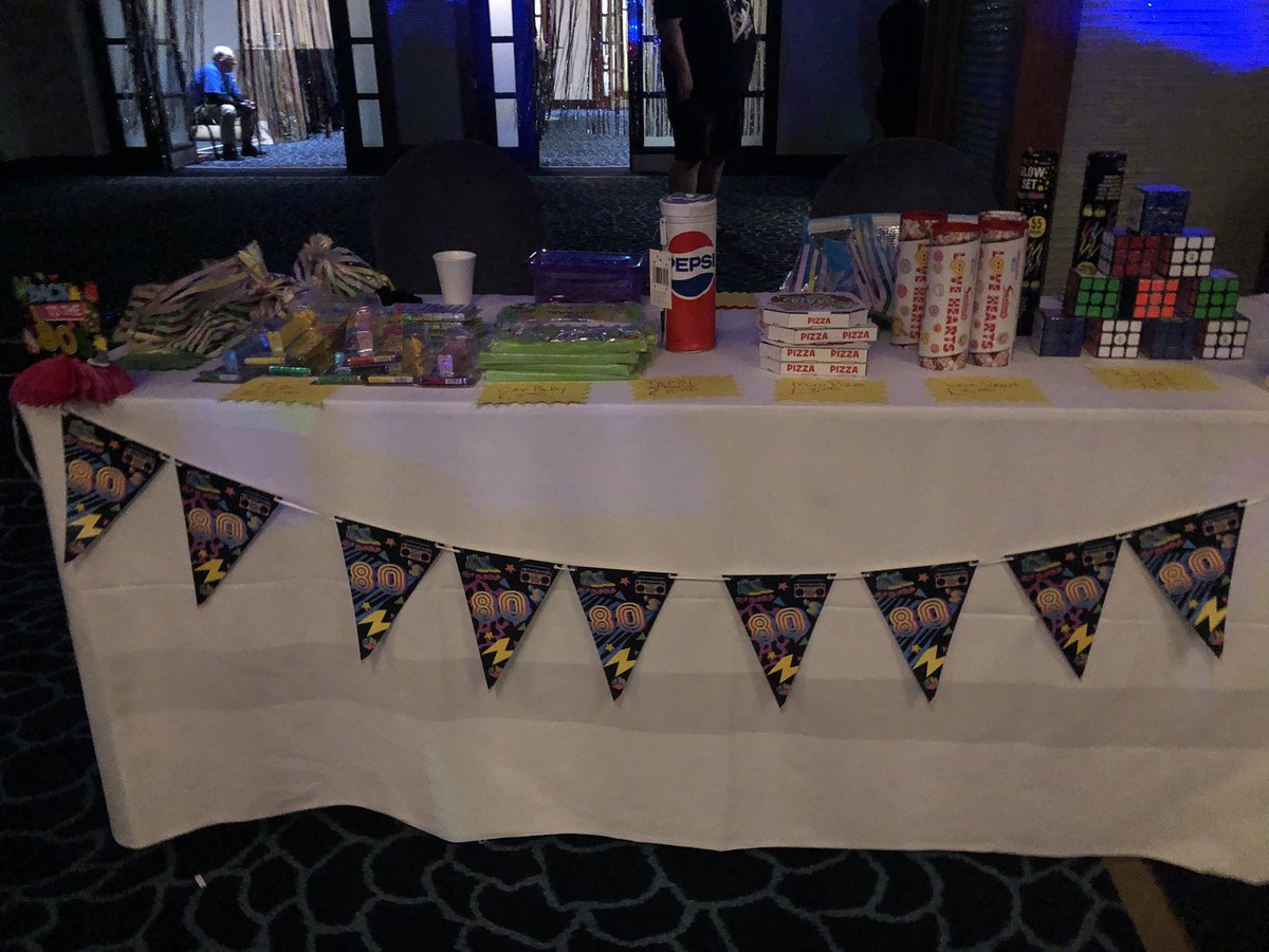 The 80’s disco is in full swing. Come get some 80’s candy and treats