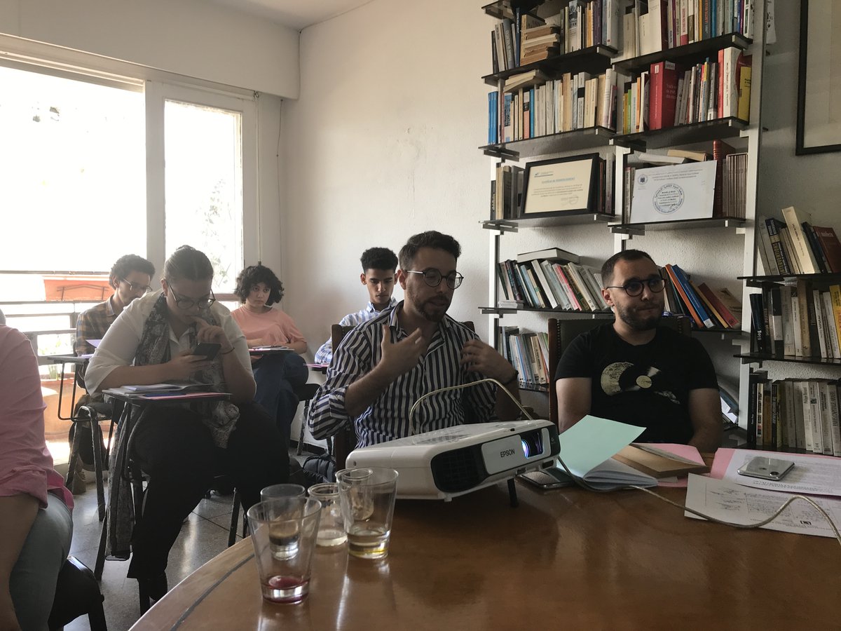 openchabab's tweet photo. #Openchabab, c'est reparti pour une 7e session sur le thème de la #secularisation et de la lutte contre l' #extremismereligieux. Première séance aujourd'hui avec la magistrale #AsmaLamrabet.
#Maroc #formation #jeunes #etlettres #journalisme #investigation #pensee_critique https://t.co/ixiN4b9ySN