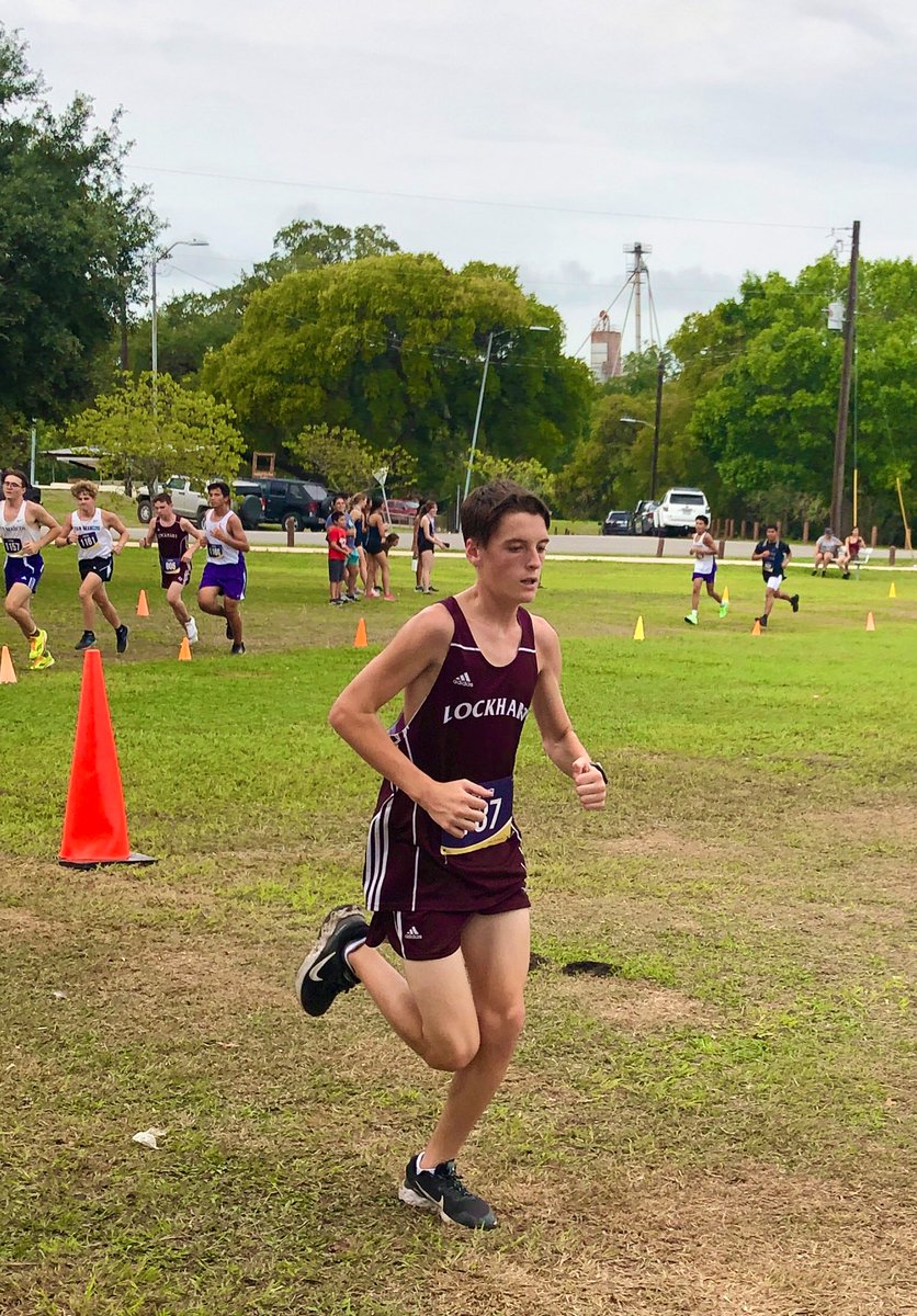 LauraBrast's tweet photo. #35th Annual Hippensteel XC Open this morning. Although Hayden didn’t medal today, he did finish strong (at around 20th overall) & was first out of the @LockhartISD JV Boys team!🏃🏻♂️👟🔒♥️🦁 @LocLions #LockhartLeaders #LionsEmpower #XCRunner #LoveMyLISD #FreshmanYr #RunBoyRun https://t.co/J6lcjkys1U